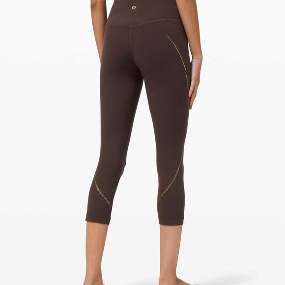 Align High-Rise Crop 21" *Gold - Picture 2 of 5